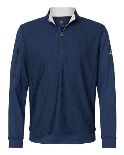 Adidas. Performance Textured Quarter-Zip Pullover. A295