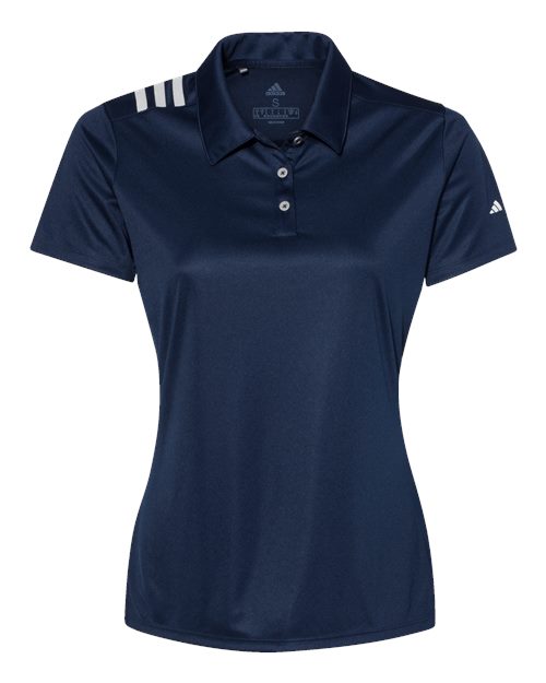 Adidas. Women's 3-Stripes Shoulder Polo. A325