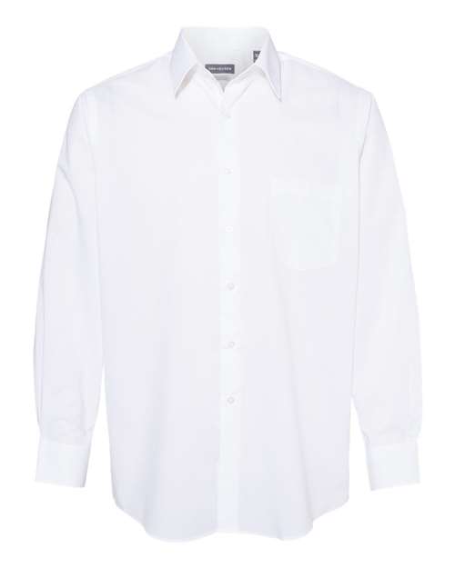 Van Heusen. Broadcloth Point Collar Solid Shirt. 13V5052