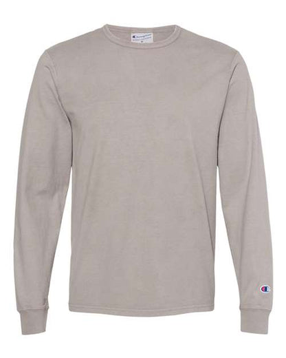 Champion. Garment-Dyed Long Sleeve T-Shirt. CD200
