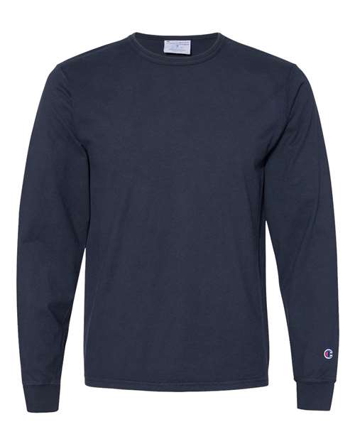 Champion. Garment-Dyed Long Sleeve T-Shirt. CD200