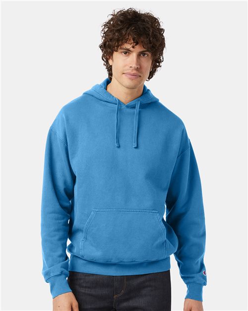 Champion. Garment-Dyed Hooded Sweatshirt. CD450