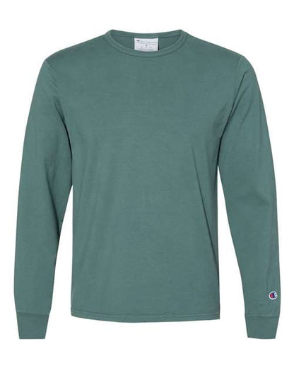 Champion. Garment-Dyed Long Sleeve T-Shirt. CD200