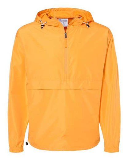 Champion. Hooded Packable Quarter-Zip Jacket. CO200