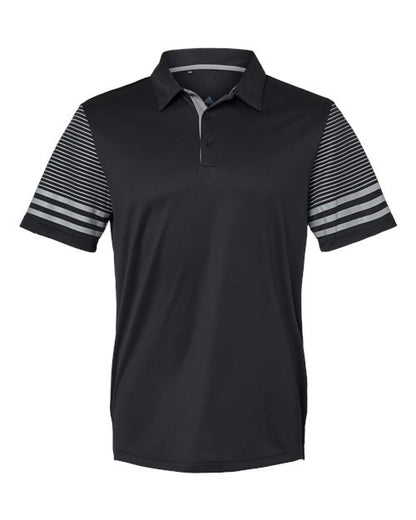 Adidas. Striped Sleeve Polo. A490