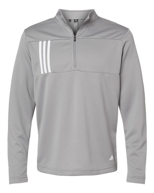 Adidas. 3-Stripes Double Knit Quarter-Zip Pullover. A482