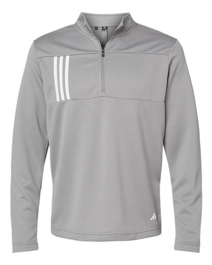 Adidas. 3-Stripes Double Knit Quarter-Zip Pullover. A482
