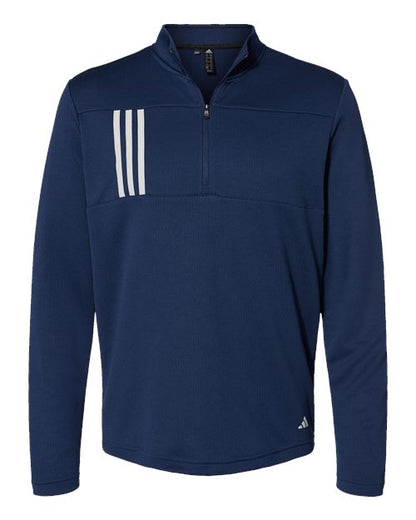 Adidas. 3-Stripes Double Knit Quarter-Zip Pullover. A482