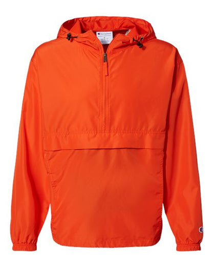 Champion. Hooded Packable Quarter-Zip Jacket. CO200