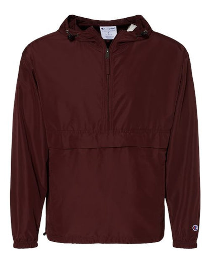 Champion. Hooded Packable Quarter-Zip Jacket. CO200