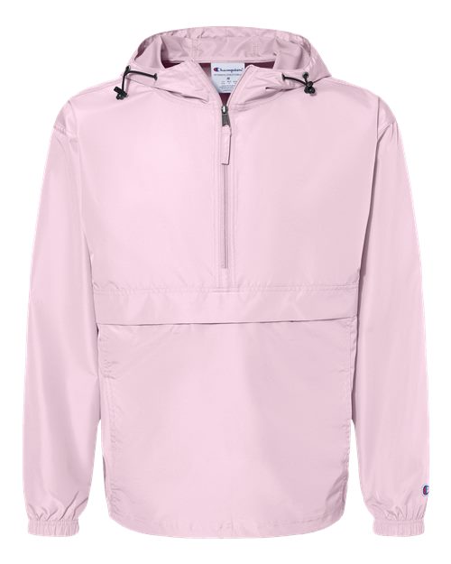 Champion. Hooded Packable Quarter-Zip Jacket. CO200