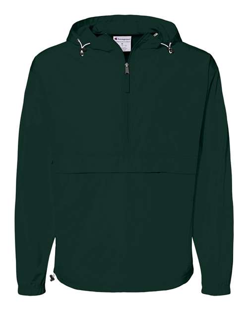 Champion. Hooded Packable Quarter-Zip Jacket. CO200