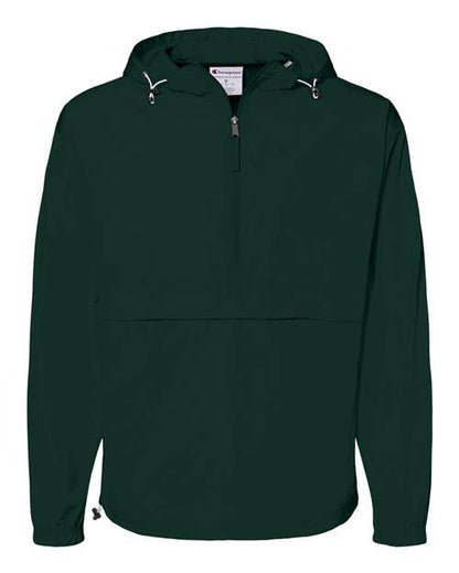 Champion. Hooded Packable Quarter-Zip Jacket. CO200