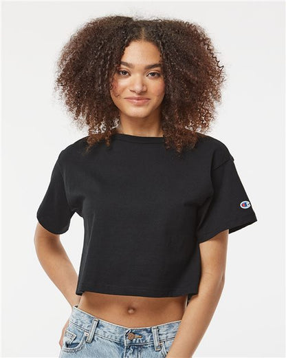 Champion. Women's Heritage Jersey Crop T-Shirt. T453W