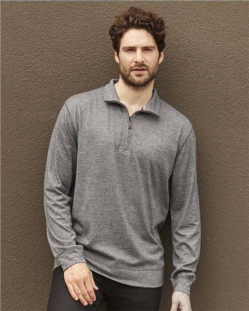 Weatherproof. Vintage Microstripe Quarter-Zip Pullover. 2130060