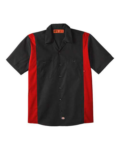 Dickies. Industrial Colorblocked Short Sleeve Shirt - Tall Sizes. LS524T