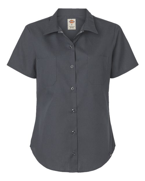 Dickies. Women's Industrial Short Sleeve Work Shirt. 5350