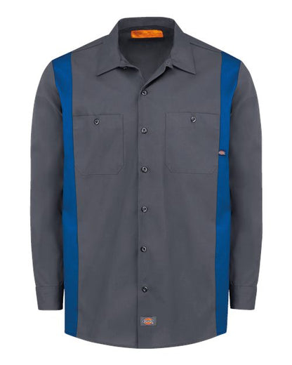 Dickies. Industrial Colorblocked Long Sleeve Shirt. 5524