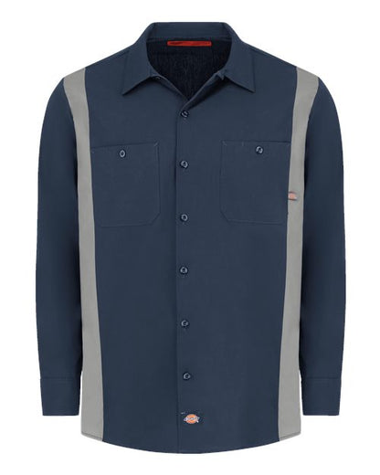 Dickies. Industrial Colorblocked Long Sleeve Shirt. 5524