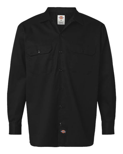 Dickies. Long Sleeve Work Shirt - Tall Sizes. 5574T