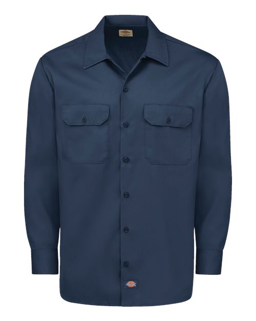 Dickies. Long Sleeve Work Shirt - Tall Sizes. 5574T