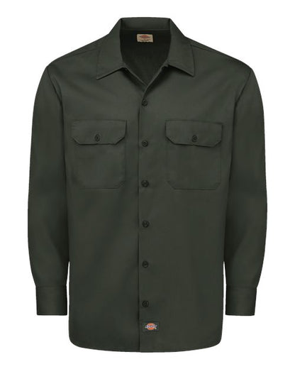 Dickies. Long Sleeve Work Shirt - Tall Sizes. 5574T