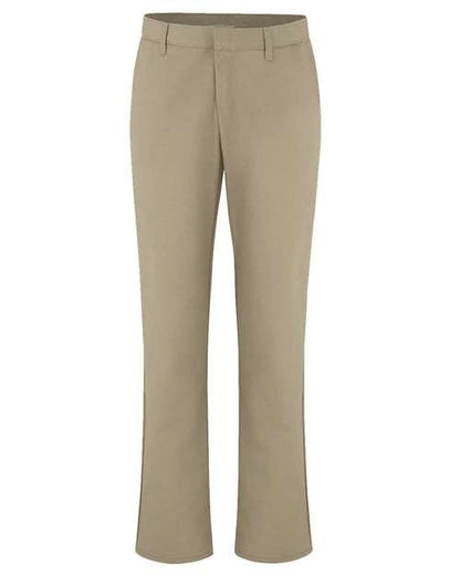 Dickies. Women's Industrial Flat Front Pants - Extended Sizes. FP92EXT