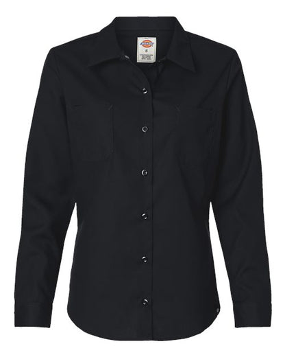 Dickies. Women's Long Sleeve Industrial Work Shirt. L5350