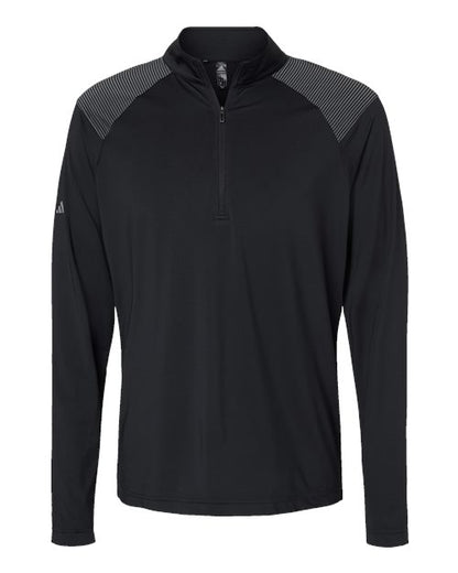 Adidas. Shoulder Stripe Quarter-Zip Pullover. A520
