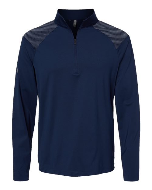 Adidas. Shoulder Stripe Quarter-Zip Pullover. A520