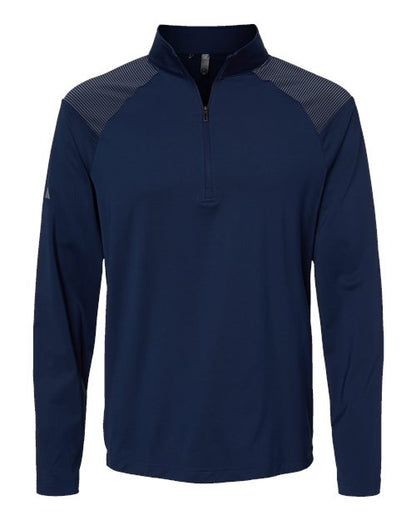 Adidas. Shoulder Stripe Quarter-Zip Pullover. A520
