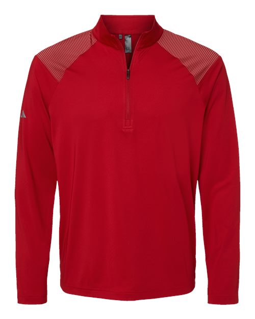 Adidas. Shoulder Stripe Quarter-Zip Pullover. A520