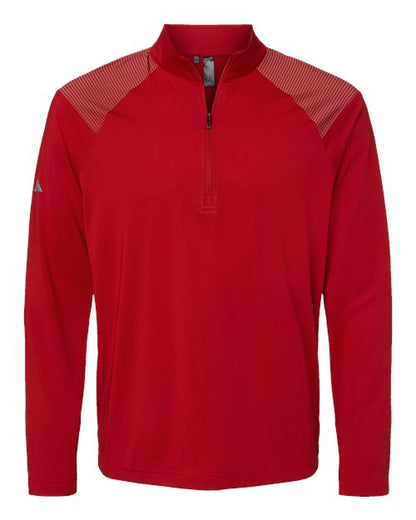 Adidas. Shoulder Stripe Quarter-Zip Pullover. A520