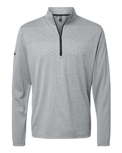 Adidas. Heather Block Print Quarter-Zip Pullover. A522