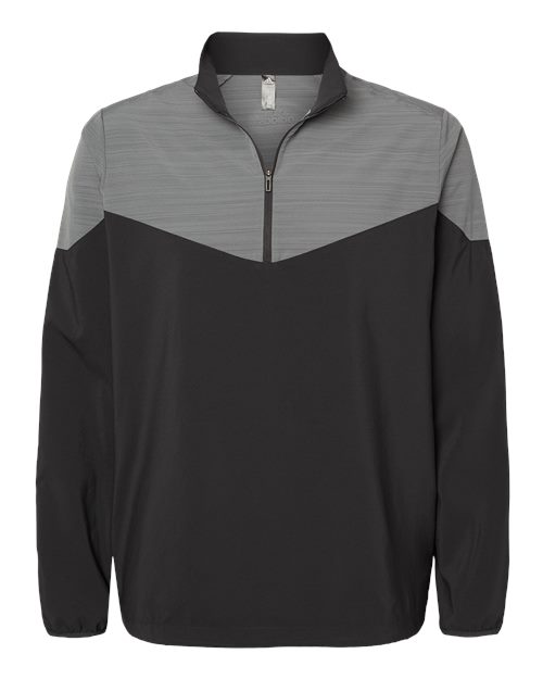 Adidas. Heather Chevron Quarter-Zip Windshirt. A546
