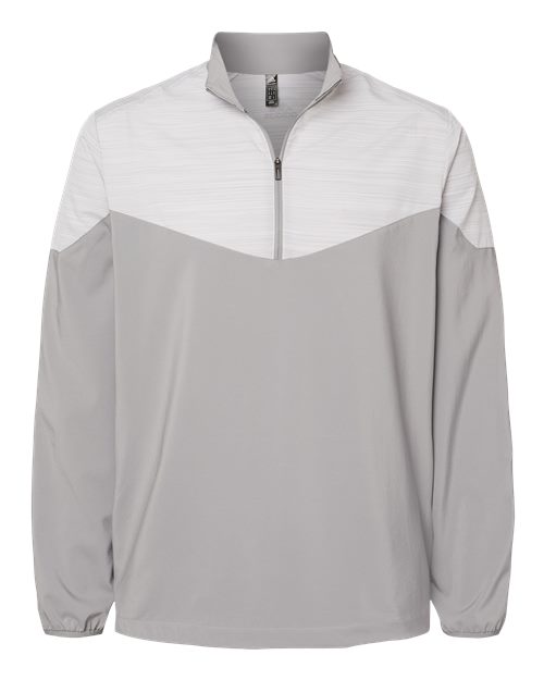 Adidas. Heather Chevron Quarter-Zip Windshirt. A546