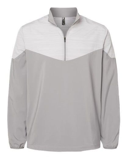 Adidas. Heather Chevron Quarter-Zip Windshirt. A546