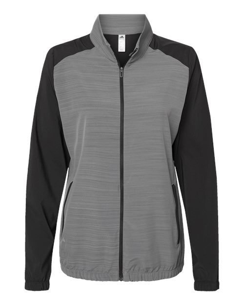 Adidas. Women's Heather Block Full-Zip Windshirt. A547