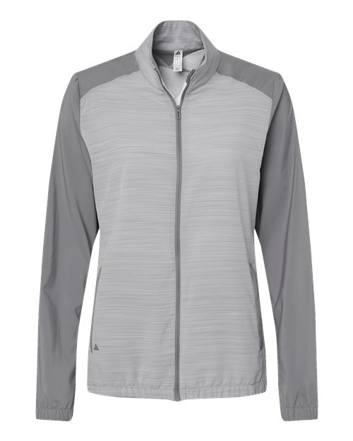 Adidas. Women's Heather Block Full-Zip Windshirt. A547