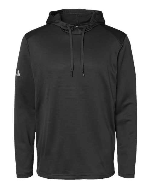 Adidas. Textured Mixed Media Hooded Sweatshirt. A530