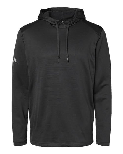 Adidas. Textured Mixed Media Hooded Sweatshirt. A530