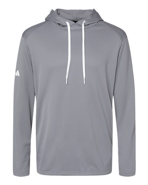 Adidas. Textured Mixed Media Hooded Sweatshirt. A530