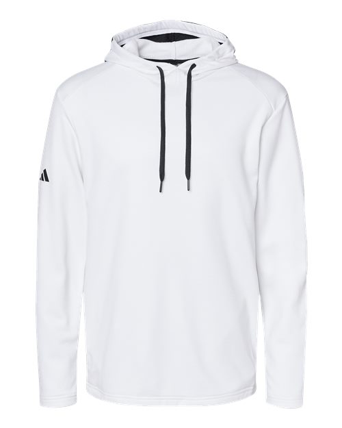 Adidas. Textured Mixed Media Hooded Sweatshirt. A530