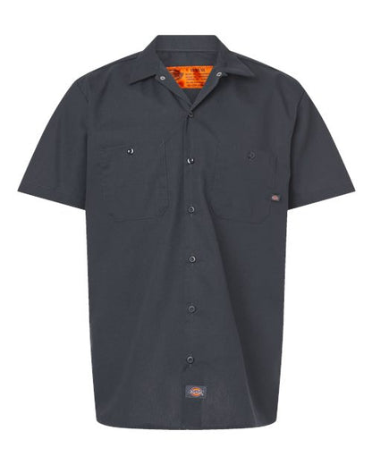 Dickies. Industrial Short Sleeve Work Shirt - Tall Sizes. S535T