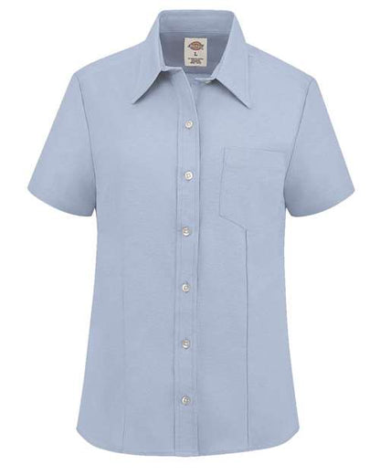 Dickies. Women's Short Sleeve Stretch Oxford Shirt. S254