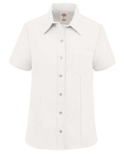 Dickies. Women's Short Sleeve Stretch Oxford Shirt. S254