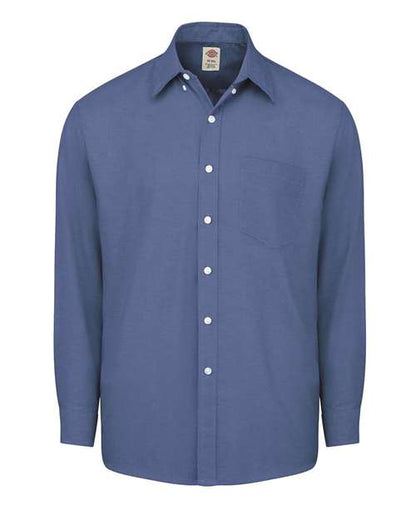 Dickies. Long Sleeve Oxford Shirt - Tall Sizes. SSS36T