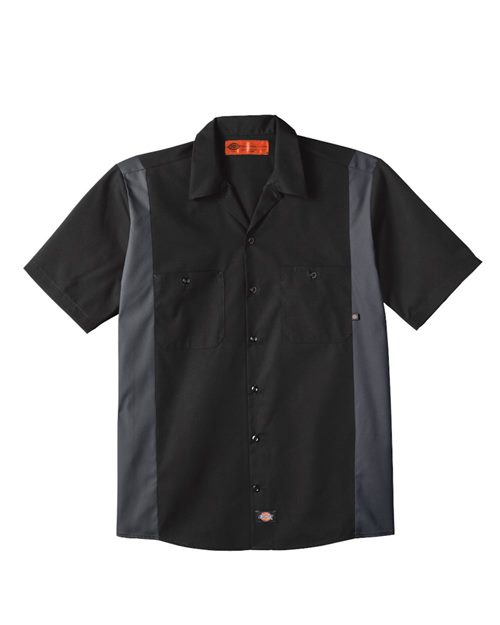 Dickies. Industrial Colorblocked Short Sleeve Shirt - Tall Sizes. LS524T
