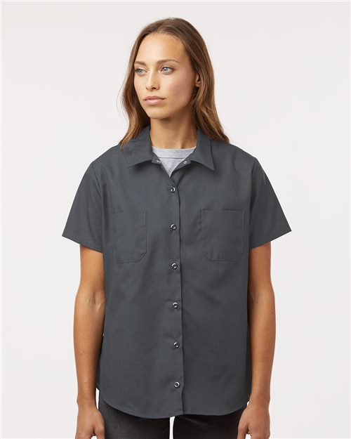 Dickies. Women's Industrial Short Sleeve Work Shirt. 5350