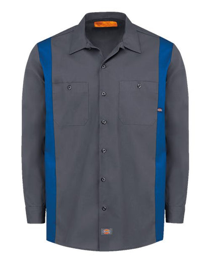 Dickies. Industrial Colorblocked Long Sleeve Shirt. 5524
